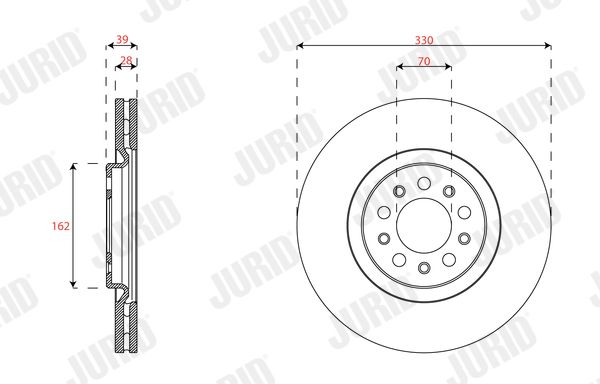 JURID 563683JC-1 Brake Disc