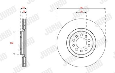 Brake Disc JURID 563683JC-1