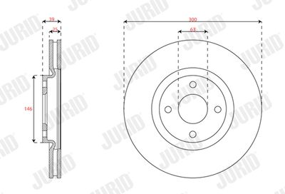 Brake Disc JURID 563687JC