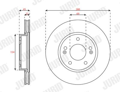 Brake Disc JURID 563700JC