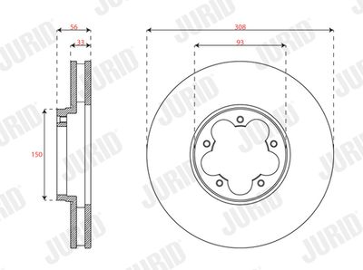 Brake Disc JURID 563701JC