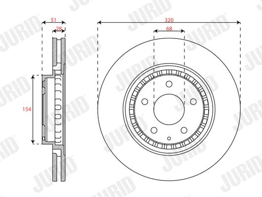 JURID 563714JC Brake Disc