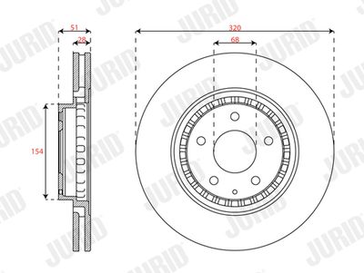 Brake Disc JURID 563714JC