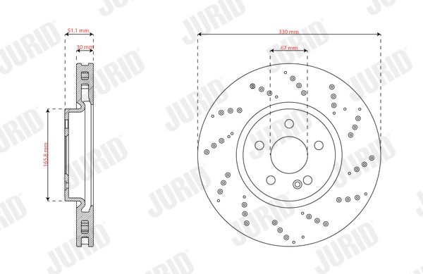 JURID 563725JC Brake Disc