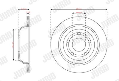 Brake Disc JURID 563738JC