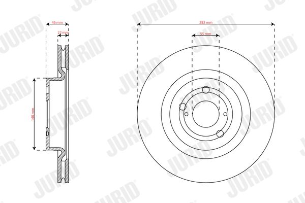 JURID 563739JC Brake Disc
