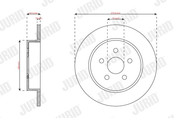 JURID 563741JC Brake Disc
