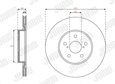 Brake Disc JURID 563745JC