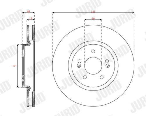 JURID 563747JC-1 Brake Disc