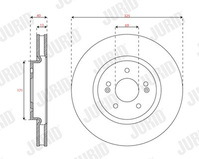 Brake Disc JURID 563747JC-1