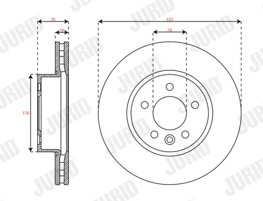 JURID 563749JC-1 Brake Disc
