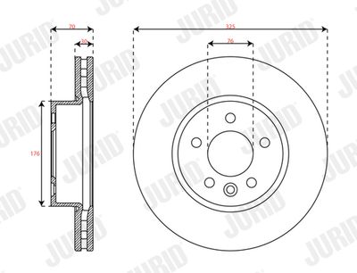 Brake Disc JURID 563749JC-1