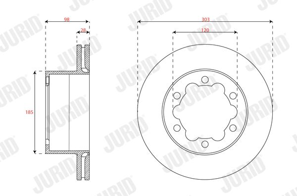 JURID 563750JC-1 Brake Disc