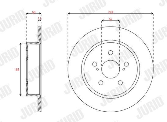 JURID 563757JC Brake Disc