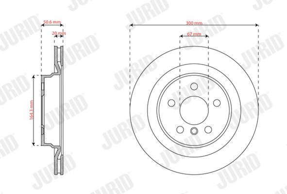 JURID 563827JC Brake Disc