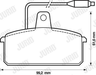 Brake Pad Set, disc brake JURID 571318J