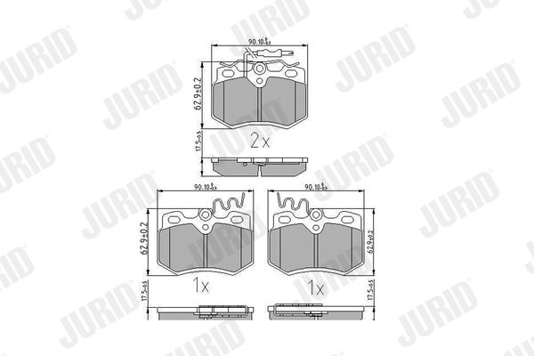JURID 571320J Brake Pad Set, disc brake