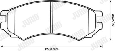 Brake Pad Set, disc brake JURID 571400J