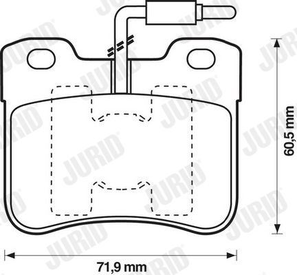 JURID 571473J Brake Pad Set, disc brake