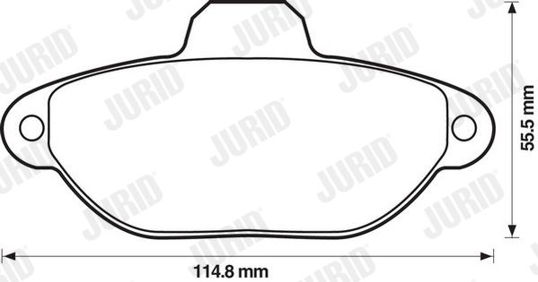 JURID 571749J Brake Pad Set, disc brake