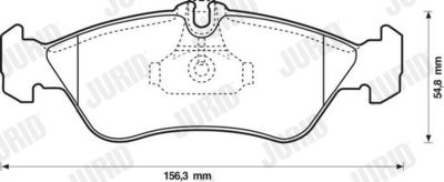 Brake Pad Set, disc brake JURID 571910J
