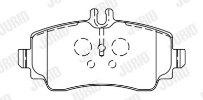 Brake Pad Set, disc brake JURID 571944J