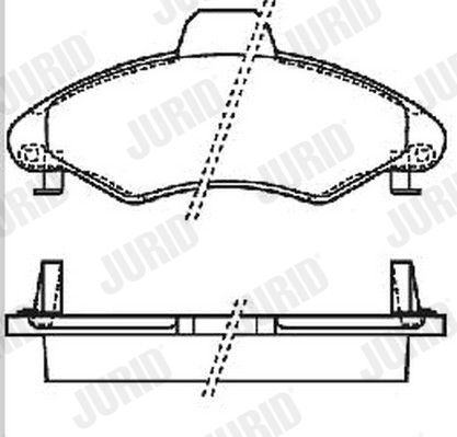 JURID 571964J Brake Pad Set, disc brake