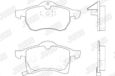 Brake Pad Set, disc brake JURID 571975D