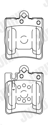 Brake Pad Set, disc brake JURID 571988J