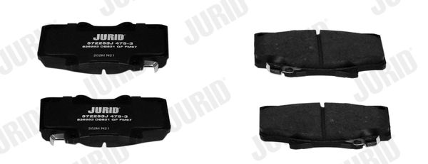 JURID 572253J Brake Pad Set, disc brake