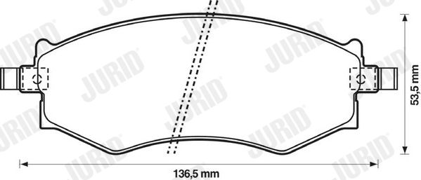 JURID 572339J Brake Pad Set, disc brake