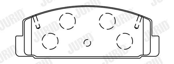 JURID 572490J Brake Pad Set, disc brake