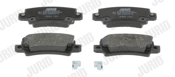 JURID 572492J Brake Pad Set, disc brake