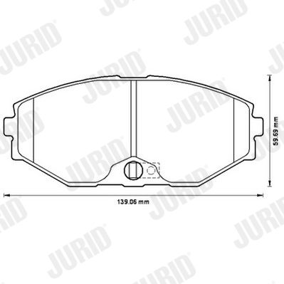 Brake Pad Set, disc brake JURID 572506J