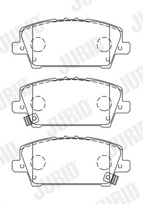 JURID 572579J Brake Pad Set, disc brake