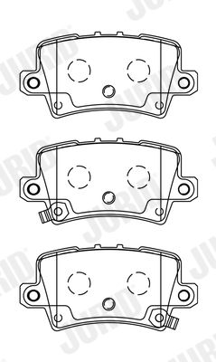 Brake Pad Set, disc brake JURID 572580J