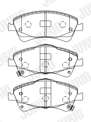 JURID 572600J Brake Pad Set, disc brake