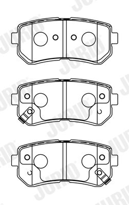 JURID 572604J Brake Pad Set, disc brake