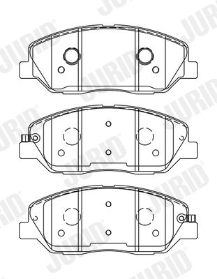 Brake Pad Set, disc brake JURID 572607J