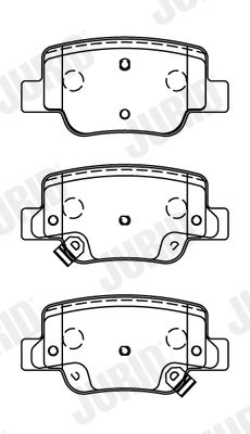 Brake Pad Set, disc brake JURID 572623J