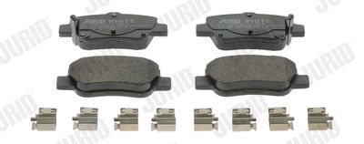 Brake Pad Set, disc brake JURID 572627JC