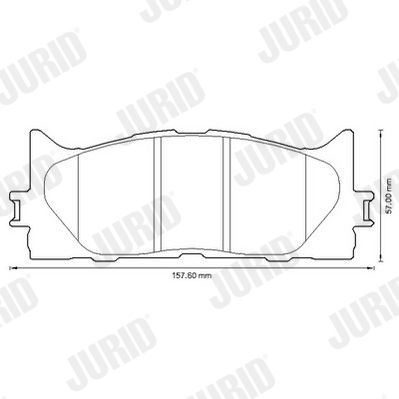 Brake Pad Set, disc brake JURID 572651J