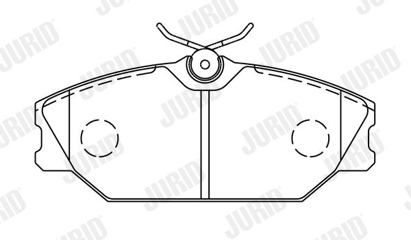 JURID 573008J Brake Pad Set, disc brake