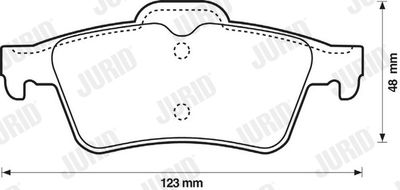 Brake Pad Set, disc brake JURID 573018J