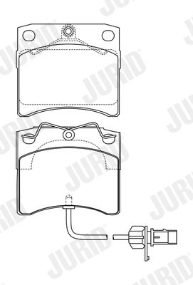 Brake Pad Set, disc brake JURID 573046J