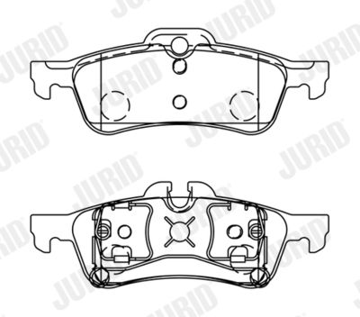 Brake Pad Set, disc brake JURID 573056J