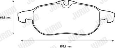 Brake Pad Set, disc brake JURID 573089D