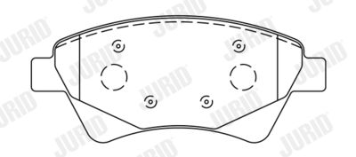 Brake Pad Set, disc brake JURID 573124J