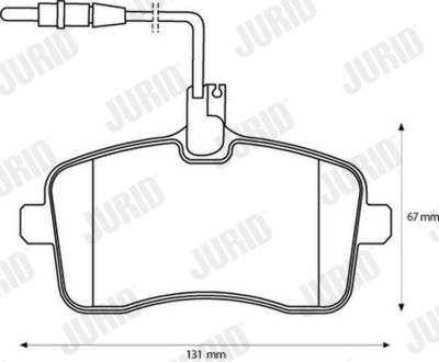 Brake Pad Set, disc brake JURID 573132JC