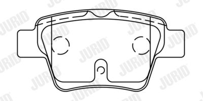Brake Pad Set, disc brake JURID 573235J
